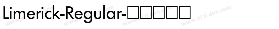 Limerick-Regular字体转换