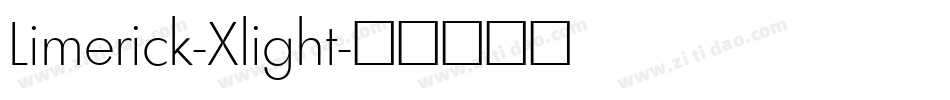 Limerick-Xlight字体转换