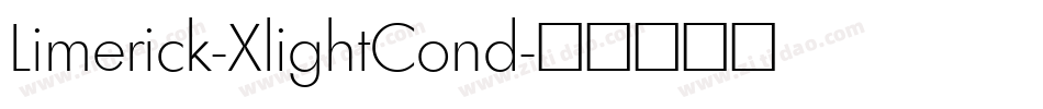 Limerick-XlightCond字体转换