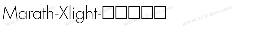 Marath-Xlight字体转换