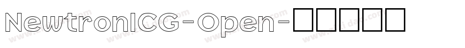 NewtronICG-Open字体转换