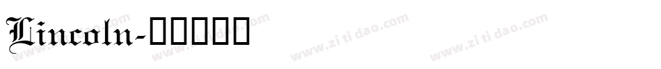 Lincoln字体转换