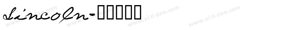 Lincoln字体转换
