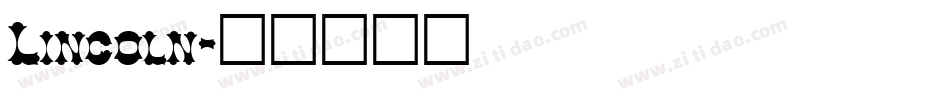 Lincoln字体转换
