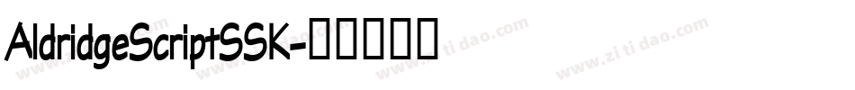 AldridgeScriptSSK字体转换