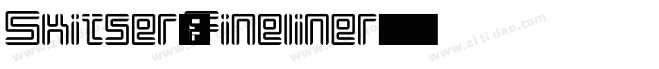 Skitser-Fineliner字体转换