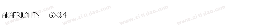 Akafrivolity-gx34字体转换