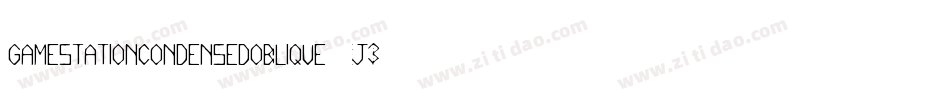 GamestationCondensedoblique-j34j字体转换