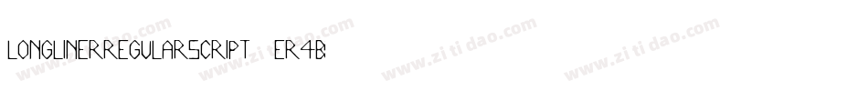 LongLinerRegularScript-eR4B字体转换