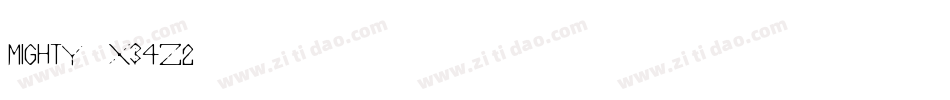 Mighty-X34Z2字体转换
