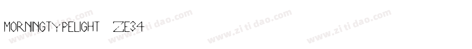 MorningtypeLight-ze34字体转换