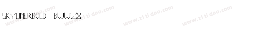 SkyLinerBold-BWWz8字体转换