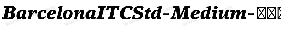 BarcelonaITCStd-Medium字体转换