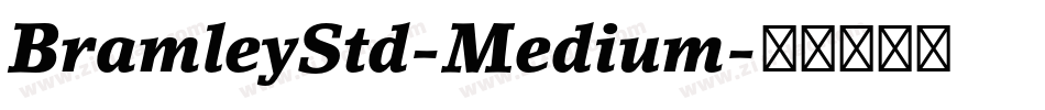 BramleyStd-Medium字体转换