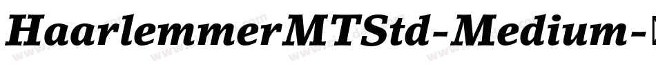 HaarlemmerMTStd-Medium字体转换