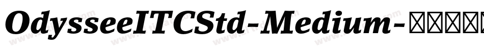 OdysseeITCStd-Medium字体转换