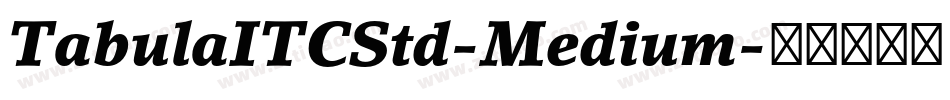 TabulaITCStd-Medium字体转换
