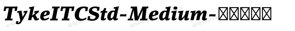 TykeITCStd-Medium字体转换