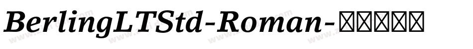 BerlingLTStd-Roman字体转换