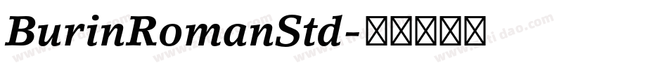 BurinRomanStd字体转换