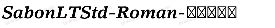 SabonLTStd-Roman字体转换