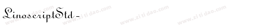 LinoscriptStd字体转换