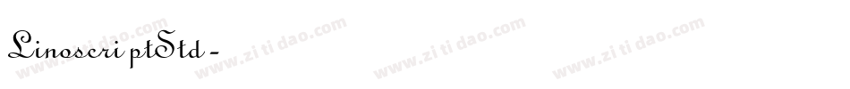 LinoscriptStd字体转换