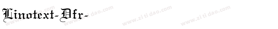 Linotext-Dfr字体转换