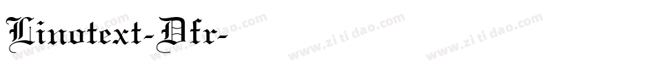 Linotext-Dfr字体转换