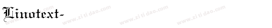 Linotext字体转换