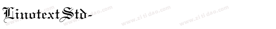 LinotextStd字体转换