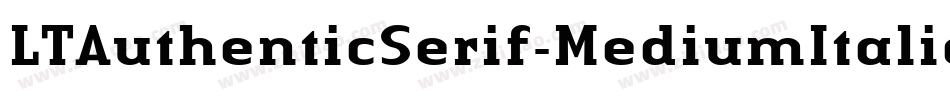 LTAuthenticSerif-MediumItalic字体转换
