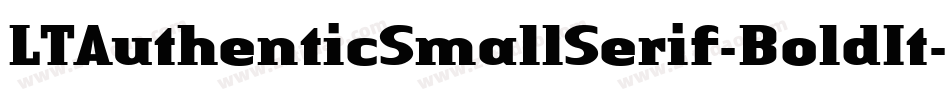LTAuthenticSmallSerif-BoldIt字体转换