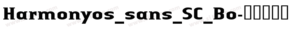 Harmonyos_sans_SC_Bo字体转换