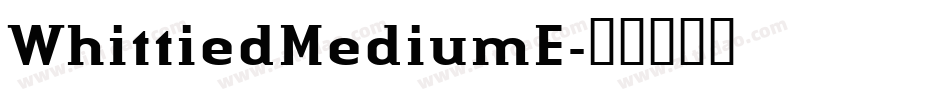 WhittiedMediumE字体转换