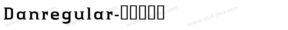 Danregular字体转换