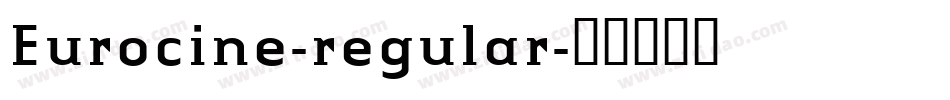 Eurocine-regular字体转换