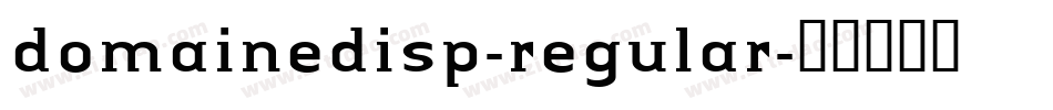domainedisp-regular字体转换