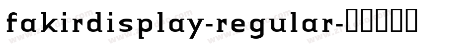 fakirdisplay-regular字体转换