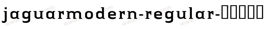 jaguarmodern-regular字体转换