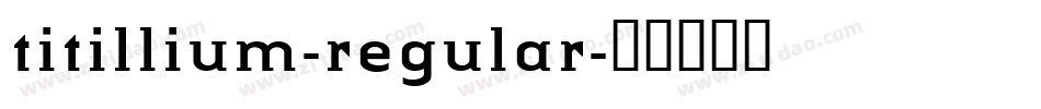 titillium-regular字体转换