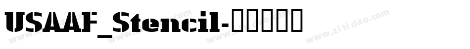 USAAF_Stencil字体转换