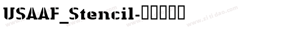 USAAF_Stencil字体转换