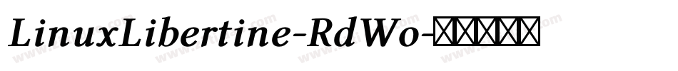 LinuxLibertine-RdWo字体转换