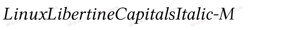 LinuxLibertineCapitalsItalic-Mdgw字体转换