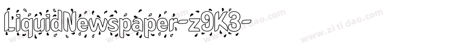 LiquidNewspaper-z9K3字体转换