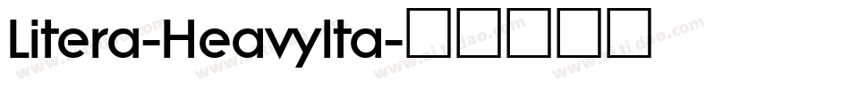 Litera-HeavyIta字体转换