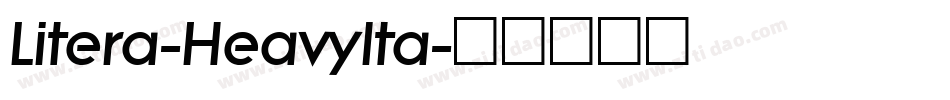 Litera-HeavyIta字体转换