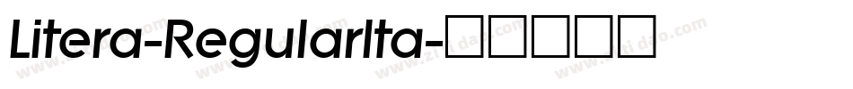 Litera-RegularIta字体转换