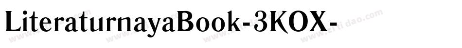 LiteraturnayaBook-3KOX字体转换